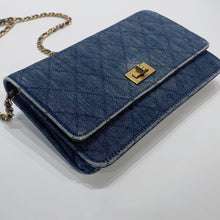 Load image into Gallery viewer, No.3909-Chanel Denim 2.55 Wallet On Chain
