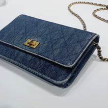 Load image into Gallery viewer, No.3909-Chanel Denim 2.55 Wallet On Chain
