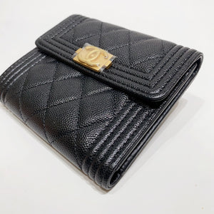 No.001656-2-Chanel Caviar Small Boy Flap Wallet (Brand New / 全新貨品)