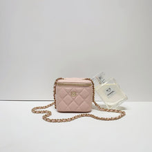 Load image into Gallery viewer, No.001685-Chanel Caviar Mini Vanity With Classic Chain (Unused / 未使用品)
