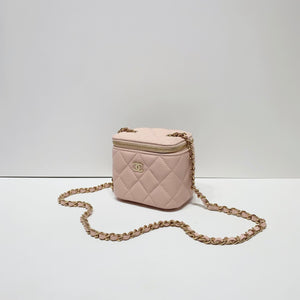 No.001685-Chanel Caviar Mini Vanity With Classic Chain (Unused / 未使用品)