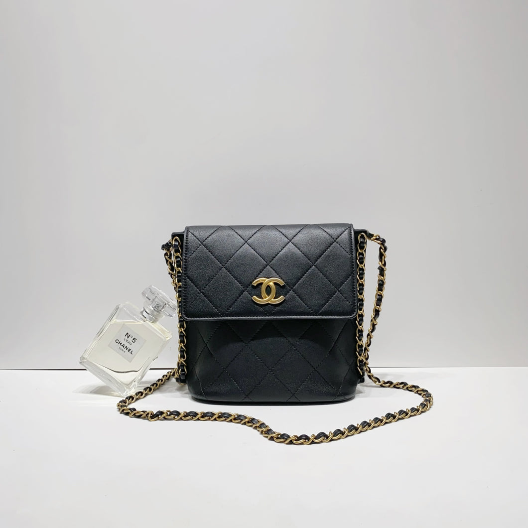 No.4404-Chanel Small Chain Sides Hobo Bag