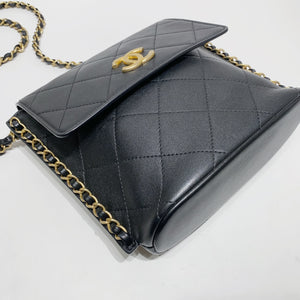 No.4404-Chanel Small Chain Sides Hobo Bag