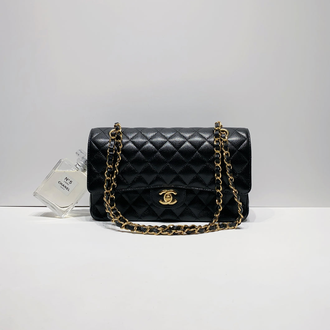 No.4417-Chanel Caviar Medium Timeless Classic Flap Bag 25cm