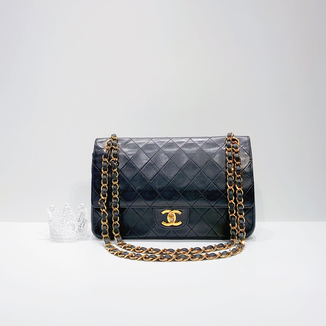 No.3876-Chanel Vintage Lambskin Classic Flap Bag