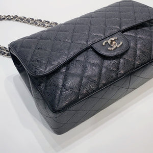 No.3887-Chanel Caviar Classic Jumbo Single Flap Bag