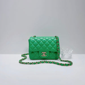 No.3906-Chanel Lambskin Classic Flap Square Mini 17cm (Unused / 未使用品)