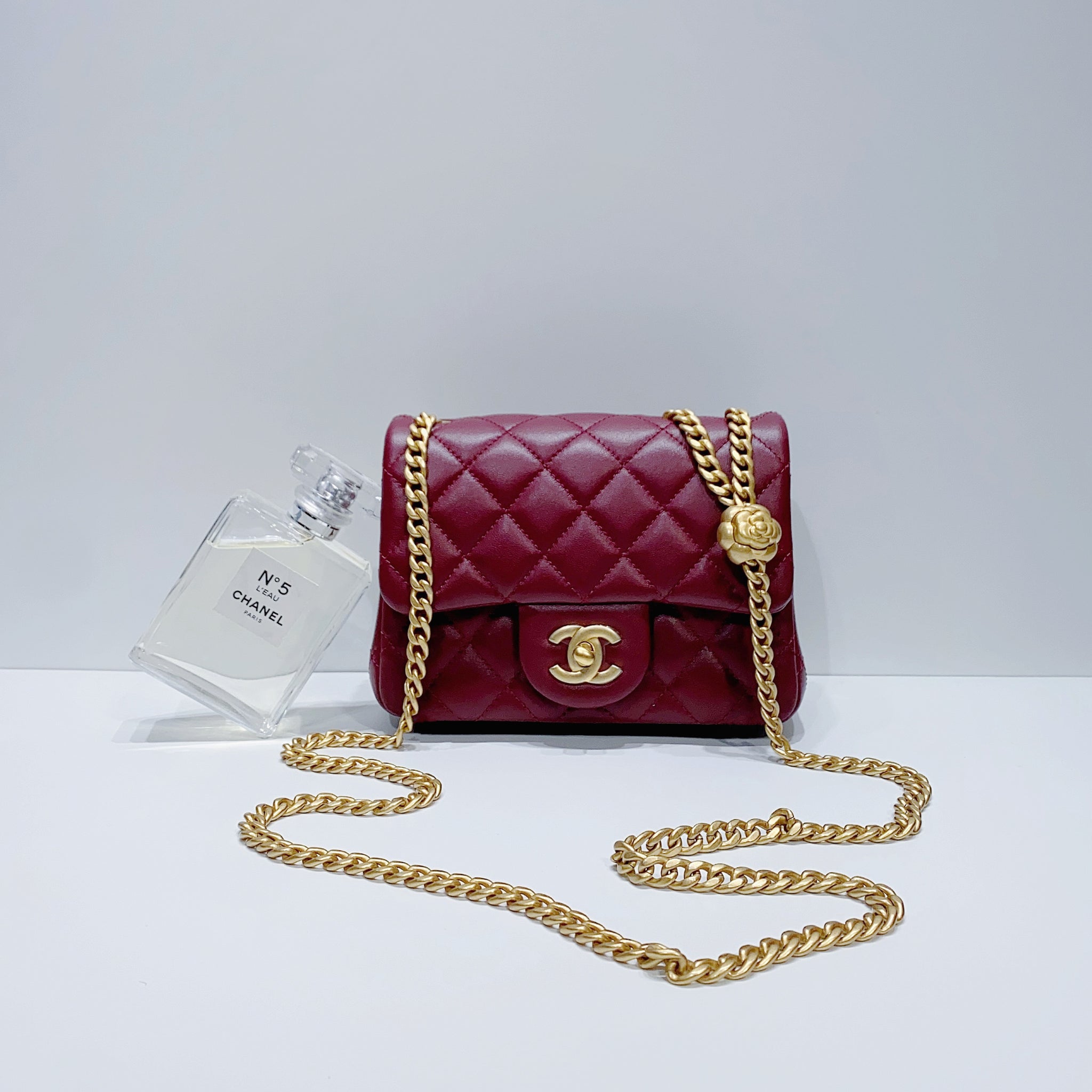 Chanel 2023 Mini Sweet Camellia Flap Bag