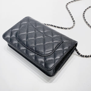 No.3943-Chanel Caviar Timeless Classic Wallet On Chain