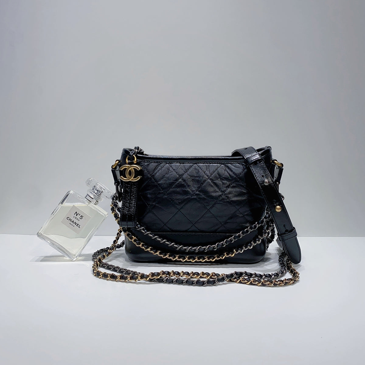 No.3860-Chanel Small Gabrielle Hobo Bag With Charms Limited