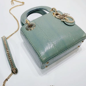 No.001558-3-Dior Python Mini Lady Dior
