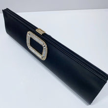 Load image into Gallery viewer, No.4544-Roger Vivier Satin Pilgrim Clutch Bag
