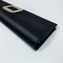 Load image into Gallery viewer, No.4544-Roger Vivier Satin Pilgrim Clutch Bag
