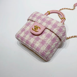 No.3966-Chanel Small Tweed Handle Crush Vanity