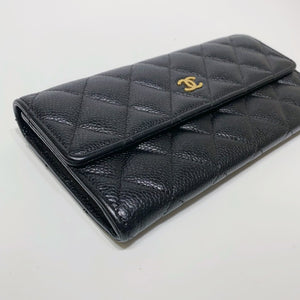 No.3952-Chanel Caviar Timeless Classic Flap Long Wallet