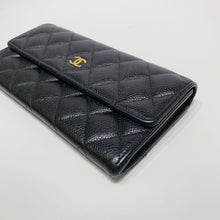 Load image into Gallery viewer, No.3952-Chanel Caviar Timeless Classic Flap Long Wallet
