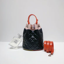 Load image into Gallery viewer, No.001557-Chanel Lambskin Cuba Color Bucket Bag
