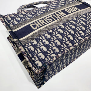 No.4014-Christian Dior Medium Oblique Embroidery Book Tote