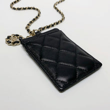 Load image into Gallery viewer, No.3999-Chanel Coco Eyelet Card Holder With Chain (Unused / 未使用品)
