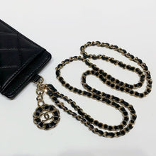 Load image into Gallery viewer, No.3999-Chanel Coco Eyelet Card Holder With Chain (Unused / 未使用品)
