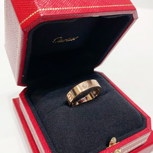 No.4017-Cartier Love Ring 3 Diamonds