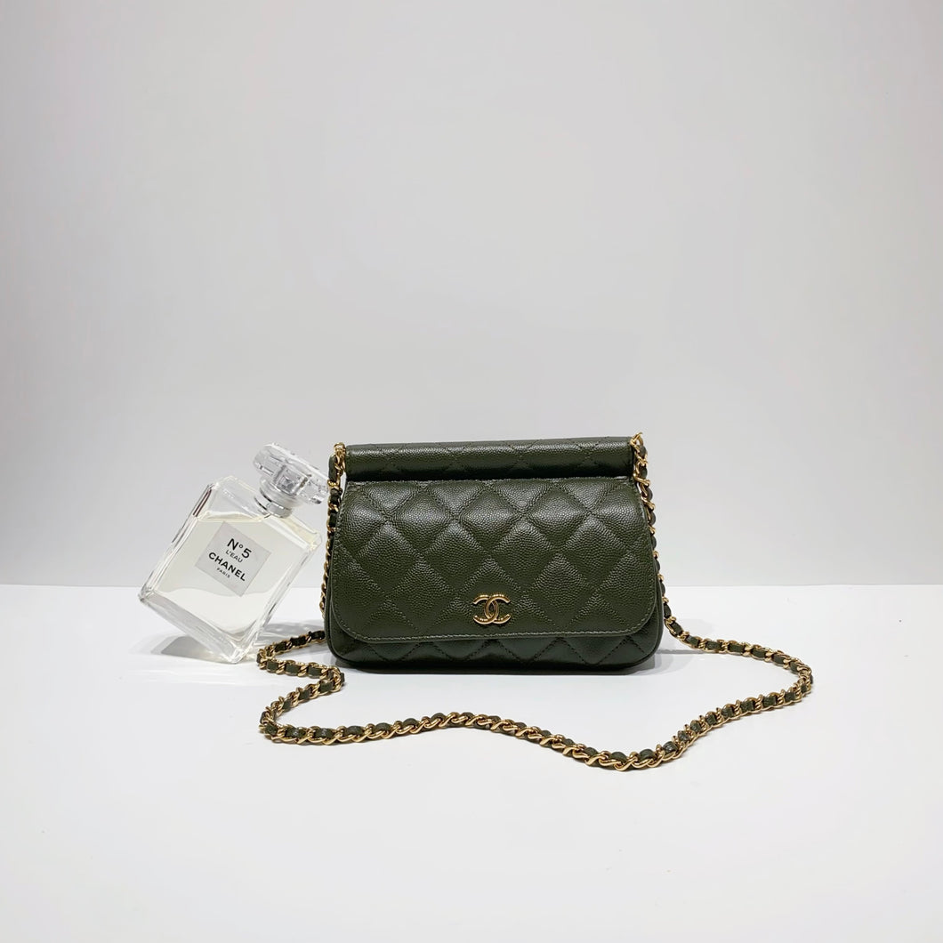 No.4023-Chanel Vintage Spirit Clutch With Chain