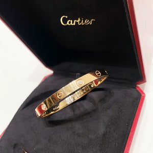No.4020-Cartier Love Bracelet 4 Diamonds