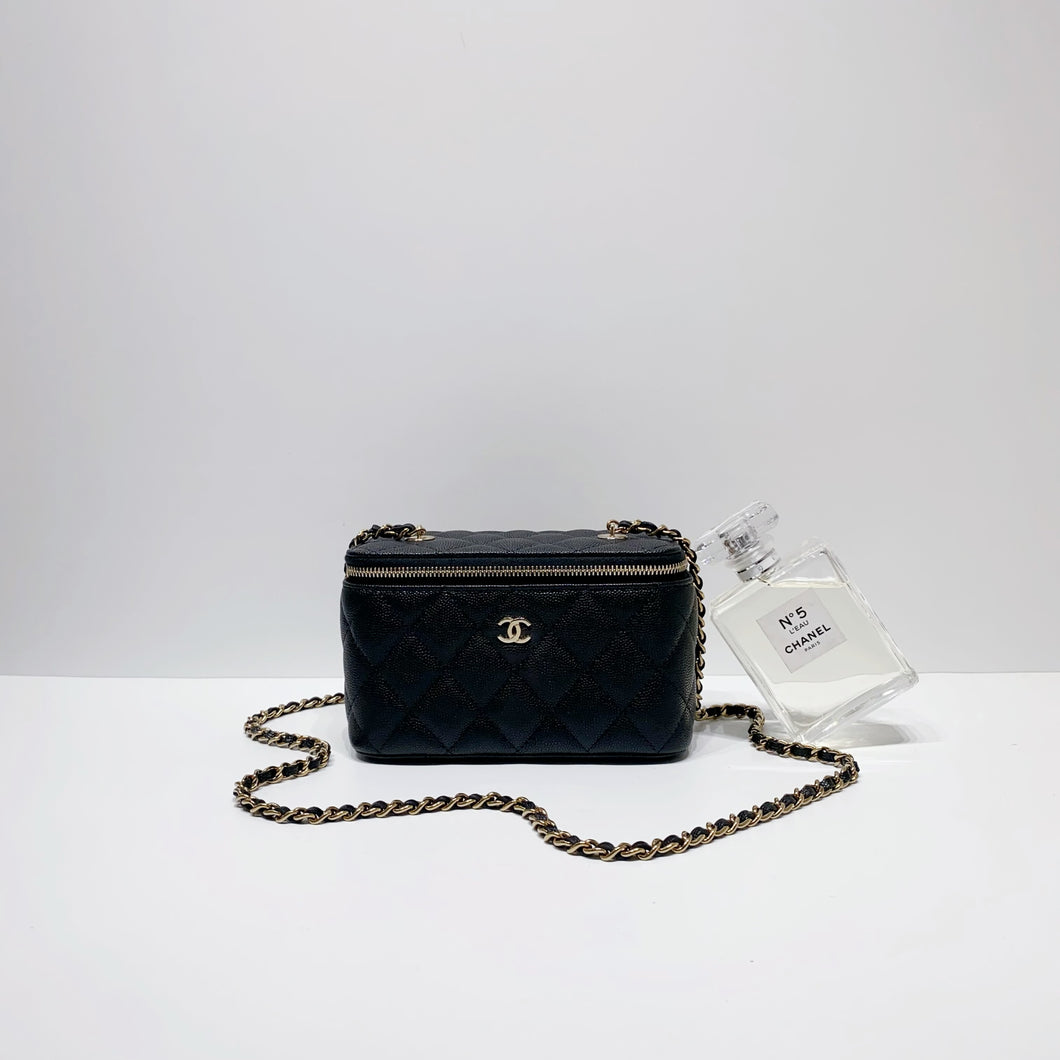 No.4034-Chanel Timeless Classic Vanity With Chain (Unused / 未使用品)