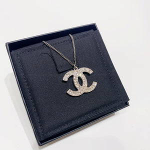 No.4042-Chanel Crystal Coco Mark Necklace
