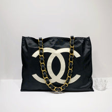 将图片加载到图库查看器，No.4049-Chanel Vintage Canvas Tote Bag
