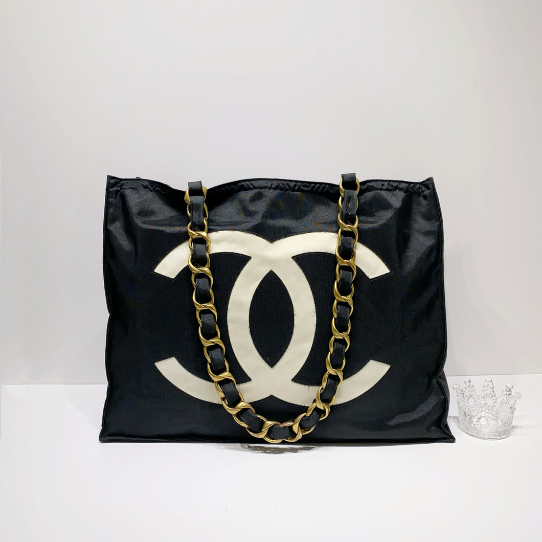 No.4049-Chanel Vintage Canvas Tote Bag