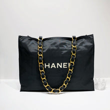 将图片加载到图库查看器，No.4049-Chanel Vintage Canvas Tote Bag
