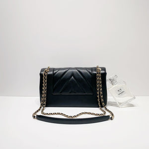 No.4065-Chanel Melle Vintage Chevron Flap Bag