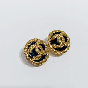 No.4058-Chanel Vintage Coco Mark Earrings