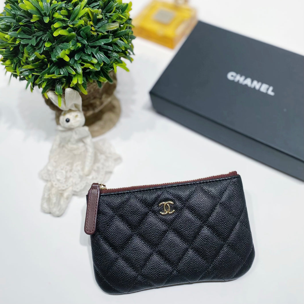 No.4075-Chanel Caviar Timeless Classic Mini O Case Pouch