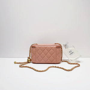No.4108-Chanel Pearl Crush Vanity With Chain  (Unused / 未使用品)