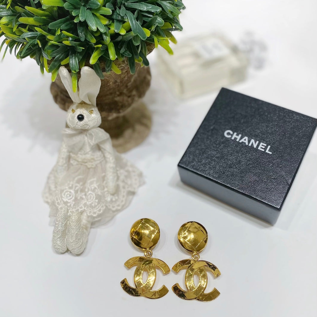 No.4116-Chanel Vintage Drop Coco Mark Earrings