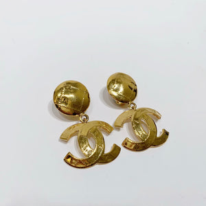 No.4116-Chanel Vintage Drop Coco Mark Earrings