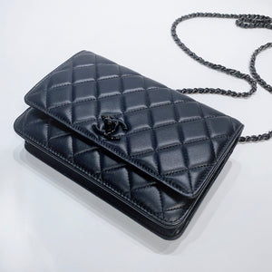 No.3891-Chanel So Black Trendy CC Wallet On Chain