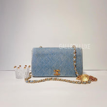 将图片加载到图库查看器，No.3346-Chanel Vintage Denim Flap Bag
