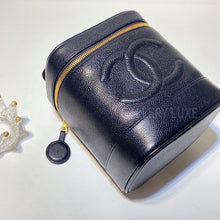 画像をギャラリービューアに読み込む, No.3149-Chanel Vintage Caviar Vanity Case
