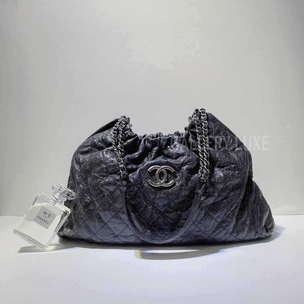 No.3120-Chanel Caviar Elastic CC Tote Bag