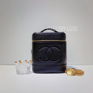 No.3302-Chanel Vintage Caviar Vanity Case