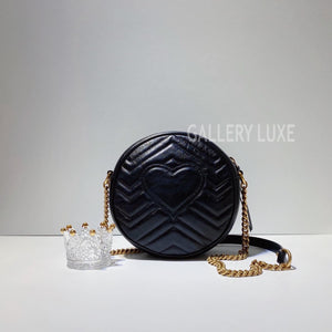 No.3381-Gucci Marmont Mini Round Shoulder Bag