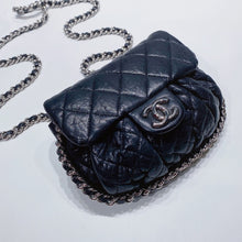 将图片加载到图库查看器，No.3621-Chanel Aged Lambskin Chain Around Flap Bag

