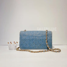 將圖片載入圖庫檢視器 No.3346-Chanel Vintage Denim Flap Bag
