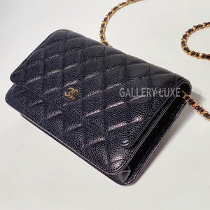 No.3355-Chanel Caviar Timeless Classic Wallet On Chain