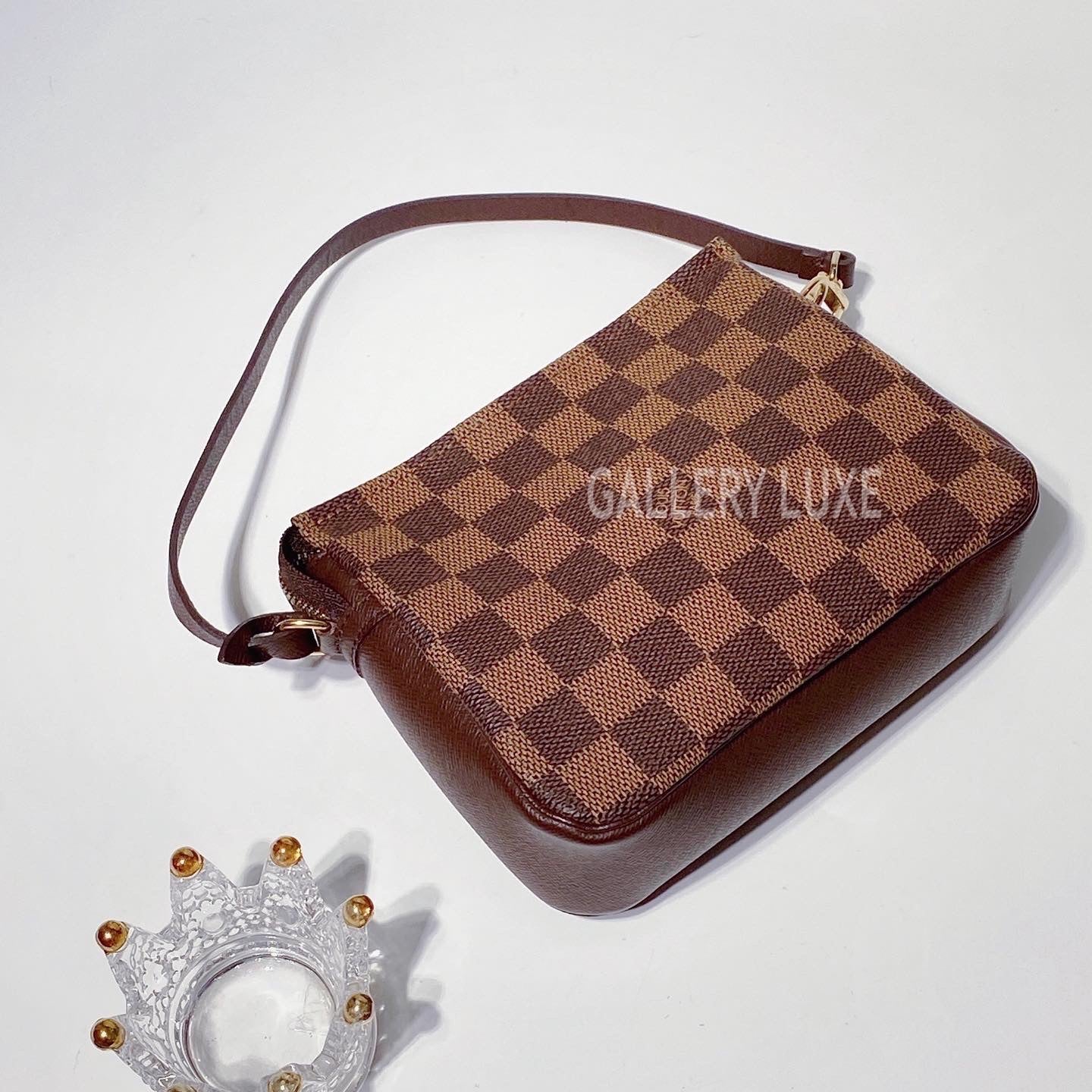 Louis Vuitton, Bags, Lv Damier Ebene Trousse Make Up Bag Pochette