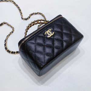 No.3623-Chanel Caviar Pick Me Up Handle Vanity With Chain(Brand New / 全新)