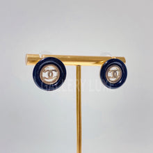 이미지를 갤러리 뷰어에 로드 , No.001202-Chanel Round Coco Mark Earrings
